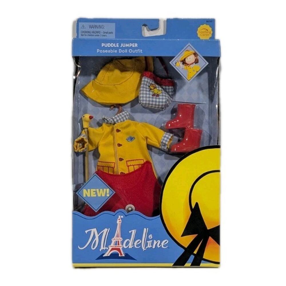 Madeline Puddle Jumper Learning Curve poseable doll outfit 2003 NEW in box Vtg